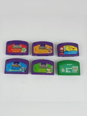 Leapfrog LeapPad Learning Game Cartridges ONLY untested reading learning. Pre-o